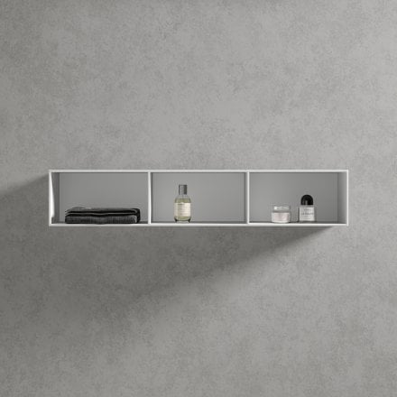 Luxor Stone Resin Wall Mounted Storage Cabinet 800mm