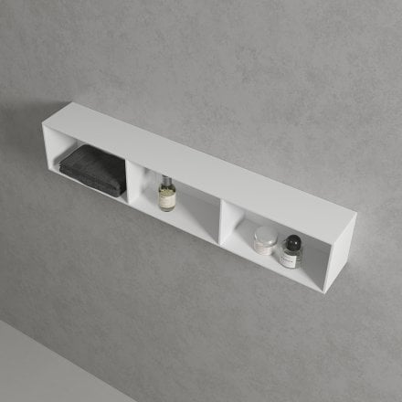 Luxor Stone Resin Wall Mounted Storage Cabinet 800mm