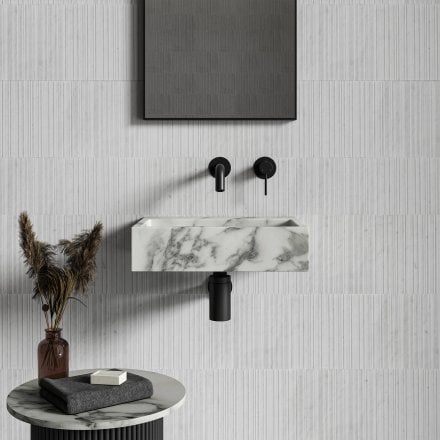 Magno Arabescato Marble Wall Hung Basin 400mm