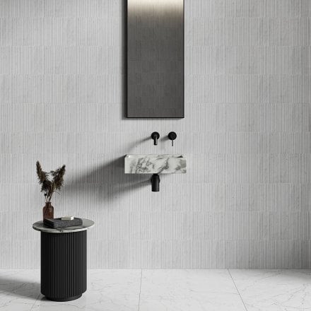 Magno Arabescato Marble Wall Hung Basin 400mm