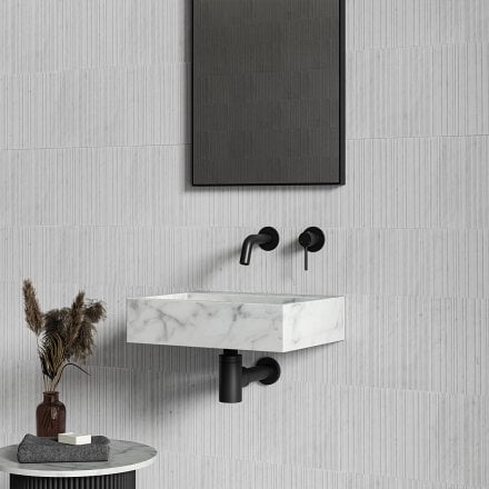 Magno Carrara Marble Wall Hung Basin 400mm