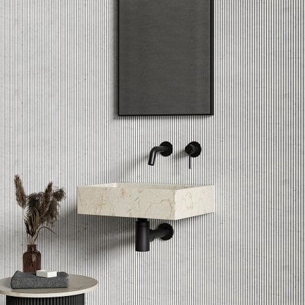 Magno Crema Marfil Marble Wall Hung Basin 400mm