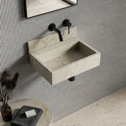 Magno Crema Marfil Marble Wall Hung Basin 400mm