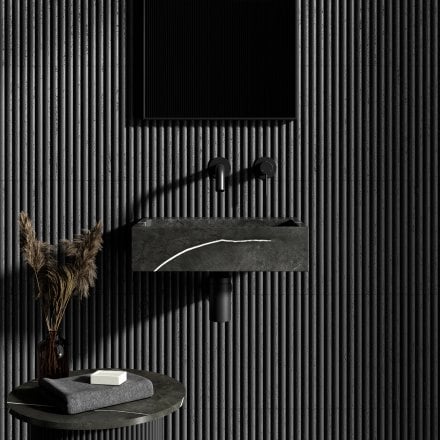 Magno Pietra Grey Marble Wall Hung Basin 400mm
