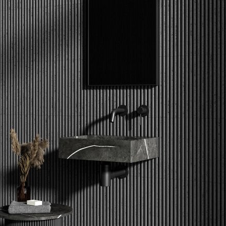 Magno Pietra Grey Marble Wall Hung Basin 400mm