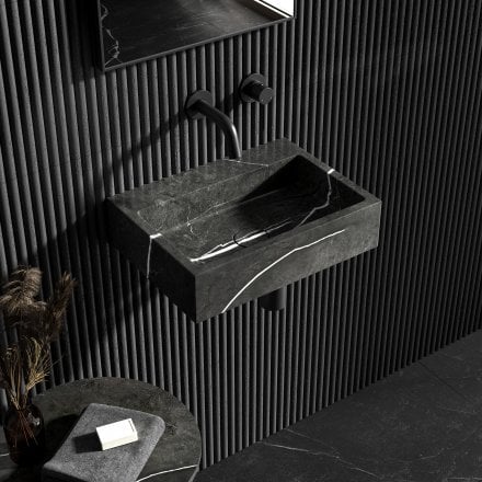 Magno Pietra Grey Marble Wall Hung Basin 400mm