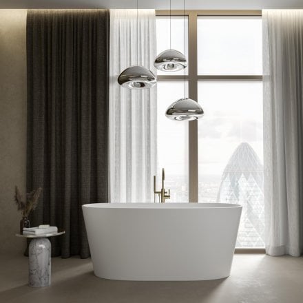 Malmo Freestanding Stone Bath 1580mm