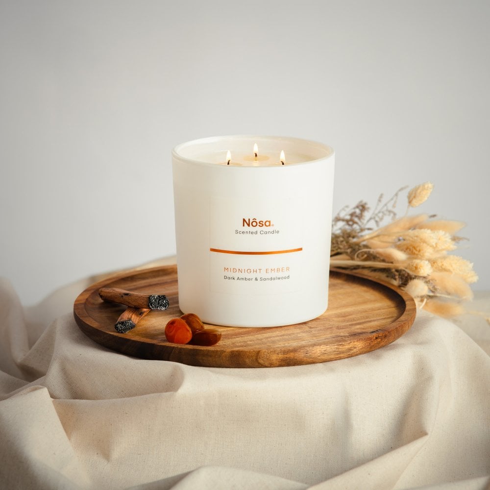 Midnight Ember - 85cl Triple Wick Candle Dark Amber & Sandalwood