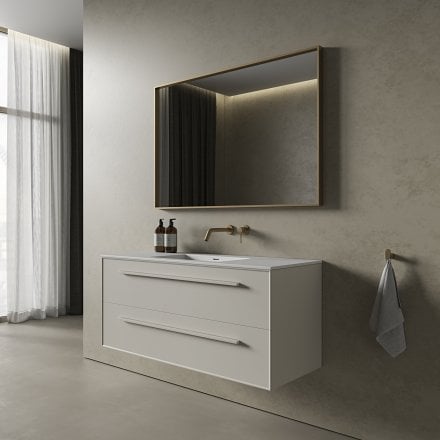 Missoni Vanity Unit with Stone Basin (Matt Cappuccino 1200mm)
