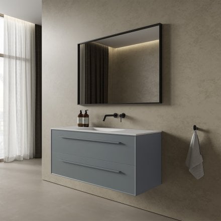 Missoni Vanity Unit with Stone Basin (Matt Dove Grey 1200mm)