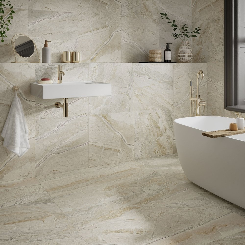 Natural Matt - Origins Smooth Porcelain Wall & Floor Tile 600 x 600mm