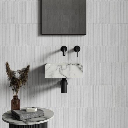 Nobu Arabescato Marble Wall Hung Basin 300mm