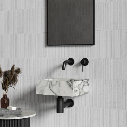 Nobu Arabescato Marble Wall Hung Basin 300mm