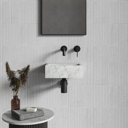 Nobu Carrara Marble Wall Hung Basin 300mm