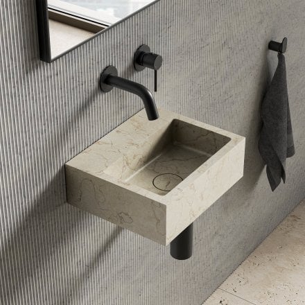 Nobu Crema Marfil Marble Wall Hung Basin 300mm