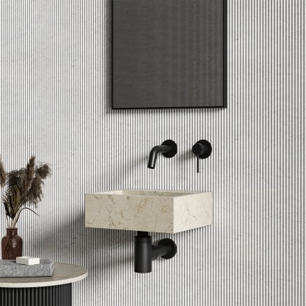 Nobu Crema Marfil Marble Wall Hung Basin 300mm