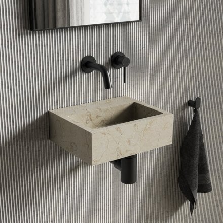 Nobu Crema Marfil Marble Wall Hung Basin 300mm