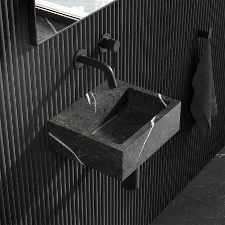 Nobu Pietra Grey Marble Wall Hung Basin 300mm