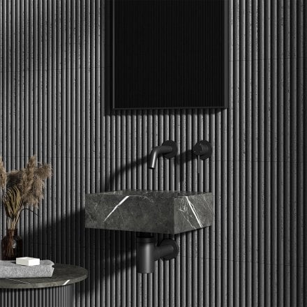 Nobu Pietra Grey Marble Wall Hung Basin 300mm