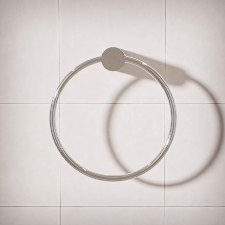 Alta Fluted Wall Mounted Towel Ring