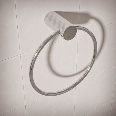 Alta Fluted Wall Mounted Towel Ring