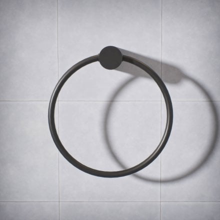 Alta Fluted Wall Mounted Towel Ring