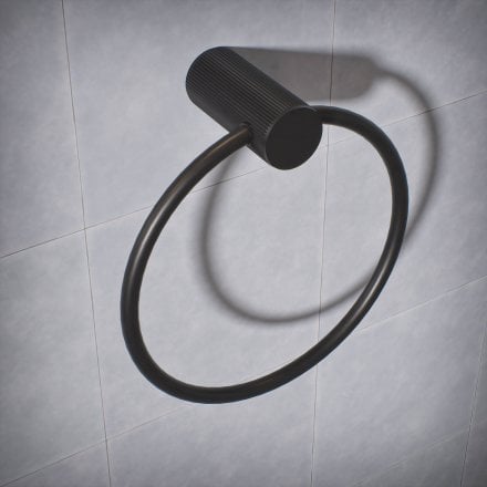 Alta Fluted Wall Mounted Towel Ring