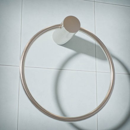 Alta Fluted Wall Mounted Towel Ring