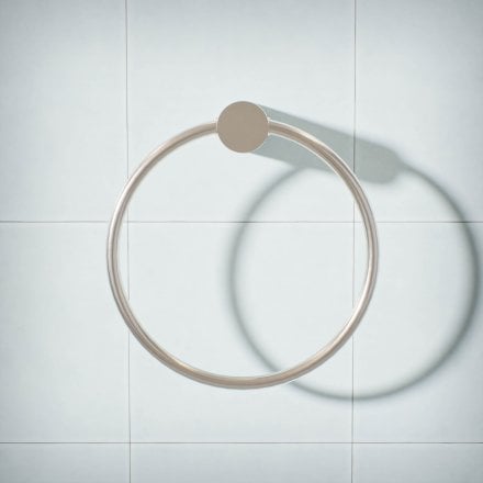 Alta Fluted Wall Mounted Towel Ring