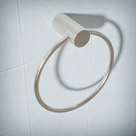 Alta Fluted Wall Mounted Towel Ring