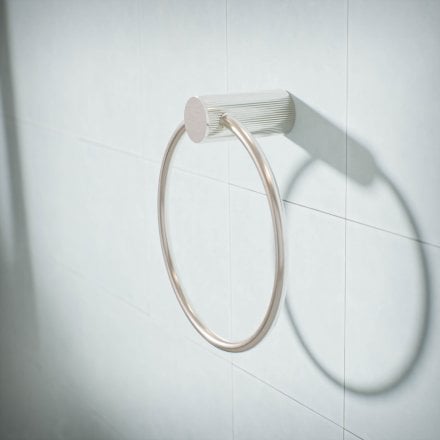 Alta Fluted Wall Mounted Towel Ring