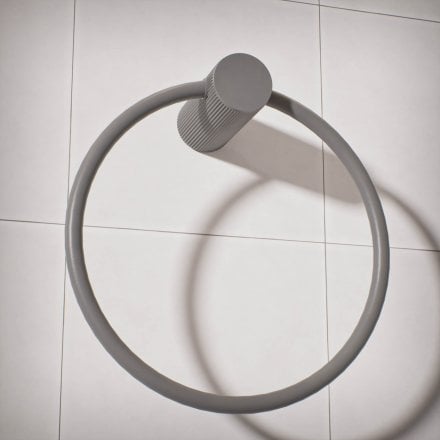 Alta Fluted Wall Mounted Towel Ring