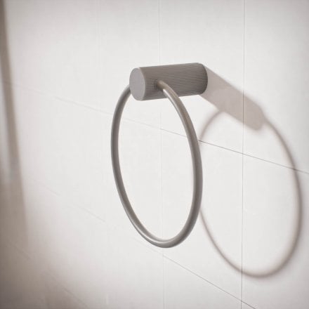 Alta Fluted Wall Mounted Towel Ring