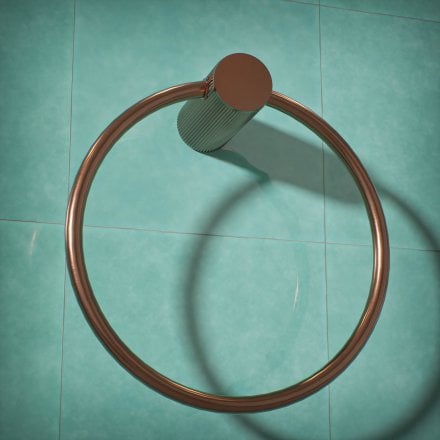 Alta Fluted Wall Mounted Towel Ring