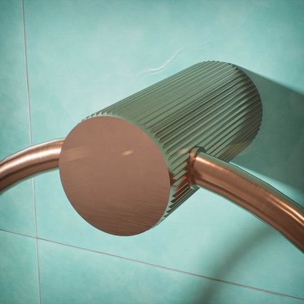 Alta Fluted Wall Mounted Towel Ring