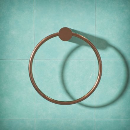 Alta Fluted Wall Mounted Towel Ring