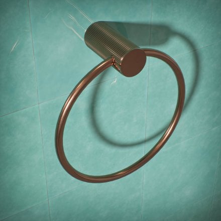 Alta Fluted Wall Mounted Towel Ring