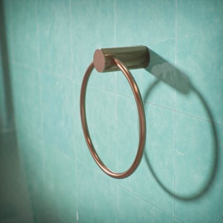 Alta Fluted Wall Mounted Towel Ring