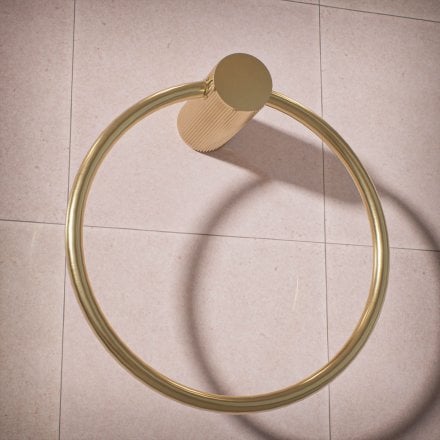 Alta Fluted Wall Mounted Towel Ring