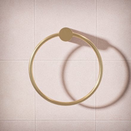 Alta Fluted Wall Mounted Towel Ring