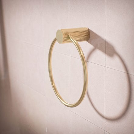 Alta Fluted Wall Mounted Towel Ring