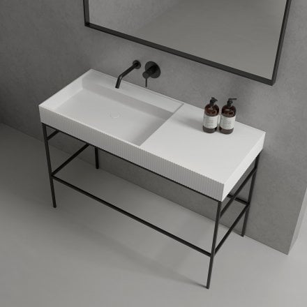 Chloe Freestanding Vanity Unit with Stone Basin 1200mm