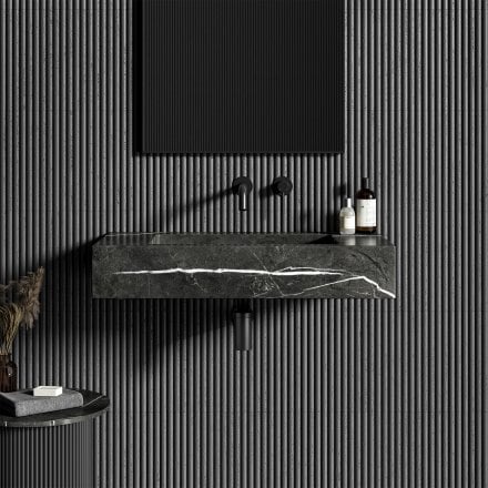 Dina Pietra Grey Marble Wall Hung Basin 800mm