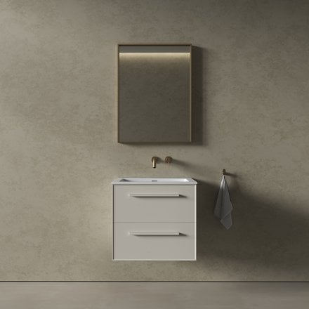 Missoni Vanity Unit with Stone Basin (Matt Cappuccino 600mm)