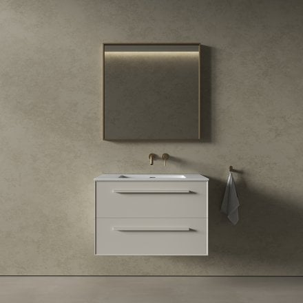 Missoni Vanity Unit with Stone Basin (Matt Cappuccino 800mm)