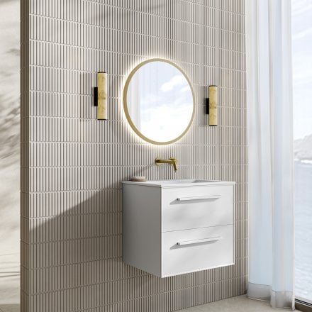 Sardinia Round Mirror & Demister 600mm