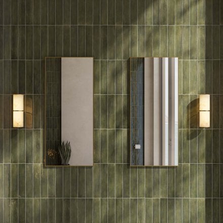 Nova Alabaster Cylinder Brushed Gold Wall Sconce 260mm