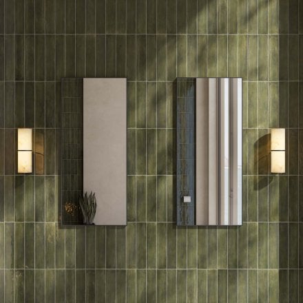 Nova Alabaster Cylinder Matt Black Wall Sconce 260mm