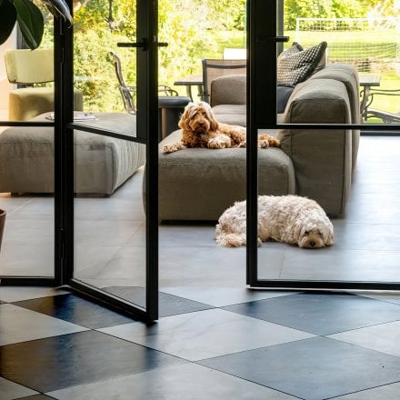 Alicante - Nero Marquina Porcelain Tile 1195 x 600mm