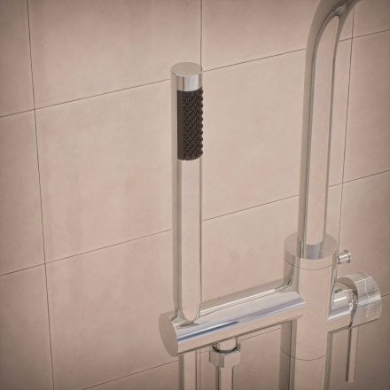 Alta Fluted Freestanding Bath Shower Mixer Tap